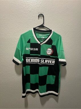 BoxLunch Demon Slayer Green & Black Jersey